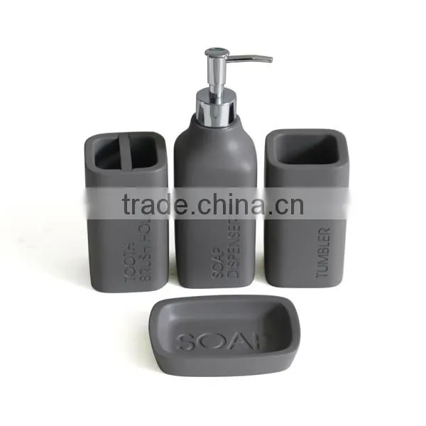 Acid-washing concrete bath products