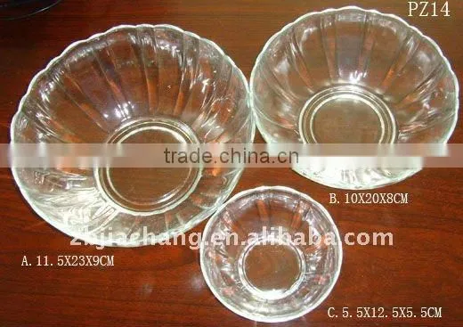 Crystal glass bowl