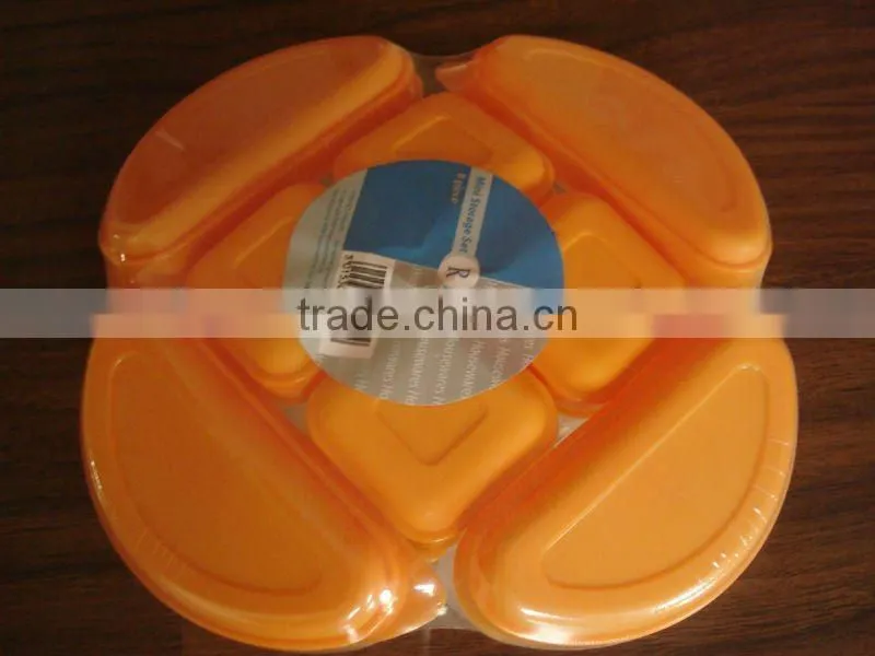 plastic food storage box,4 pcs mini container,small plastic box