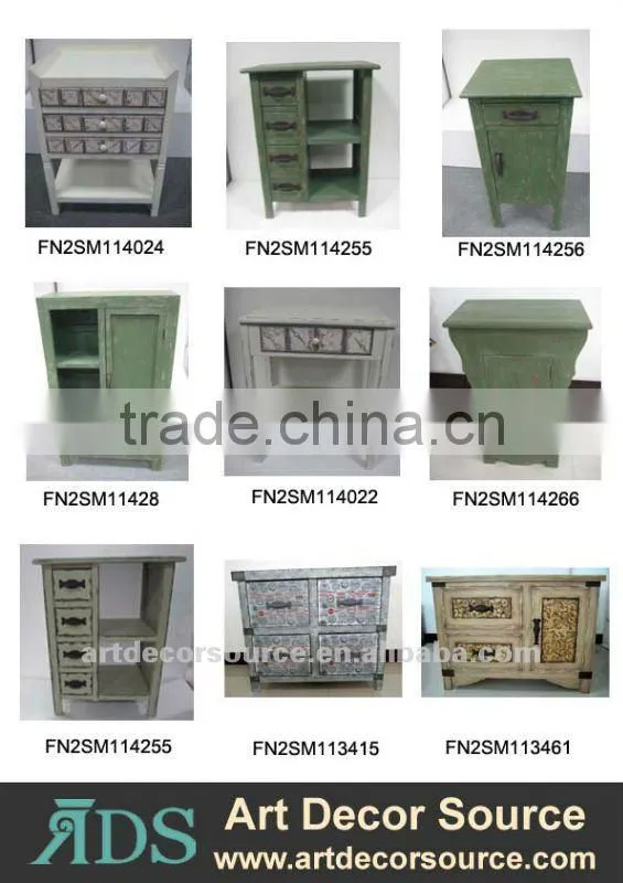 S/3 Wooden w/Metal Table