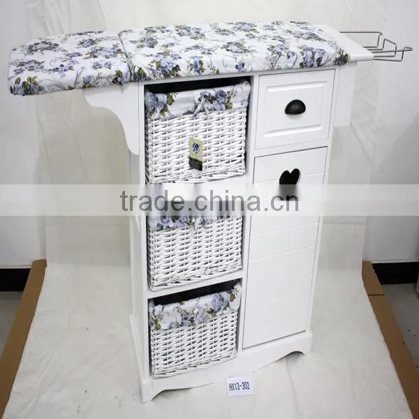 furniture living room cabinet wooden storage ironing board