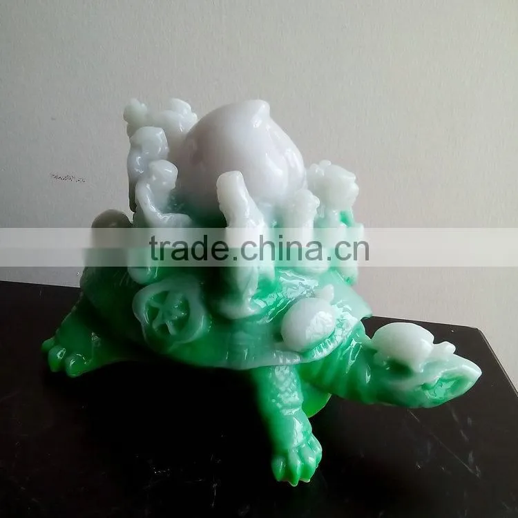 Resin tortoise figure