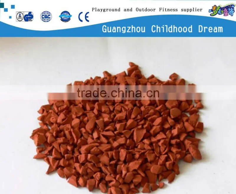 (EP-02) Red EPDM rubber granules , factory direct sale EPDM granule raw material popular colorful recycle rubber granule