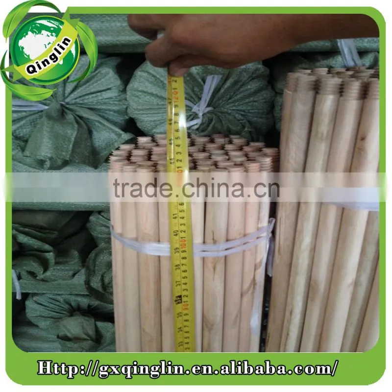 Household Tools Natural Bamboo Wooden Broom Handle Replaceable