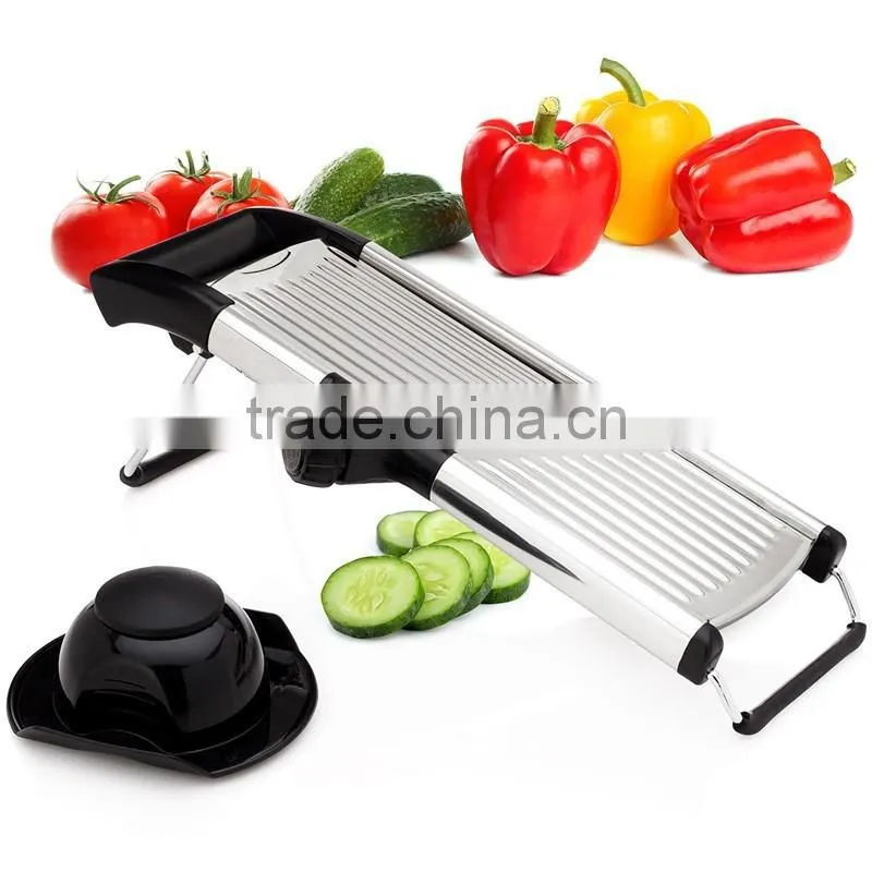 Stainless Steel Mandoline Slicer Adjustable Blades Vegetable Food Cutter
