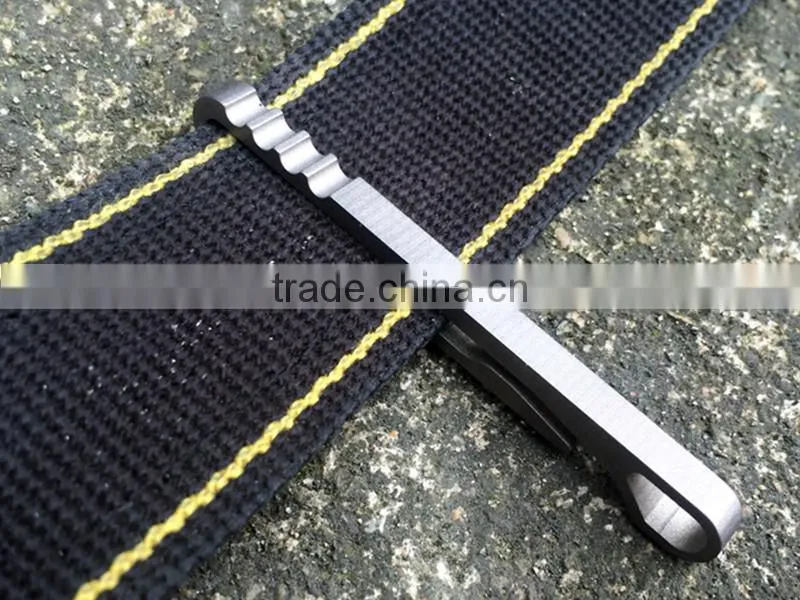 TK-7028 Quickdraw Outdoor Equipment Titanium Alloy Rattlesnake Hanging Buckle