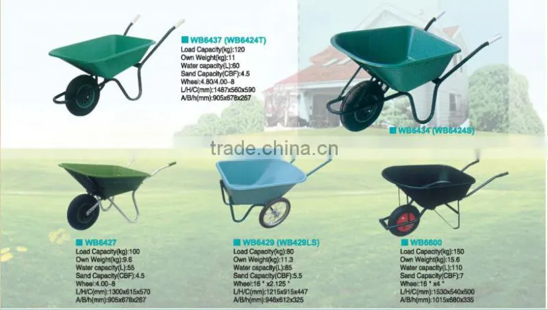 garden Plastic tray bucket maingate wheel barrow WB6414