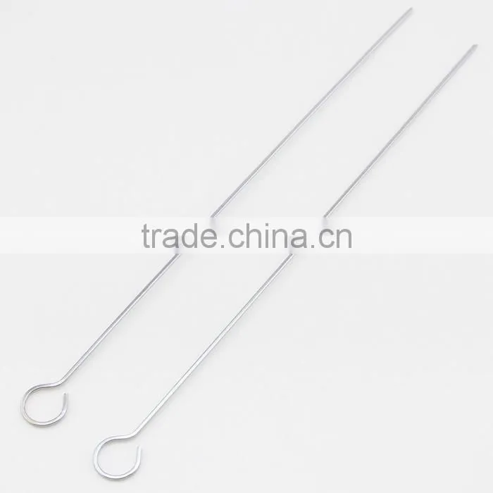 Ring-Tip Handle Stainless Steel Barbecue Skewers