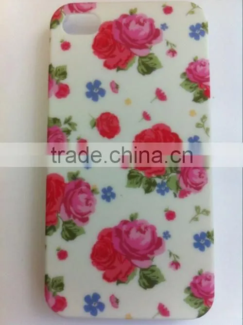 flower mobile phone cover case for iphone 4,5