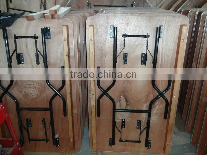 wooden Folded Banquet Table for garden