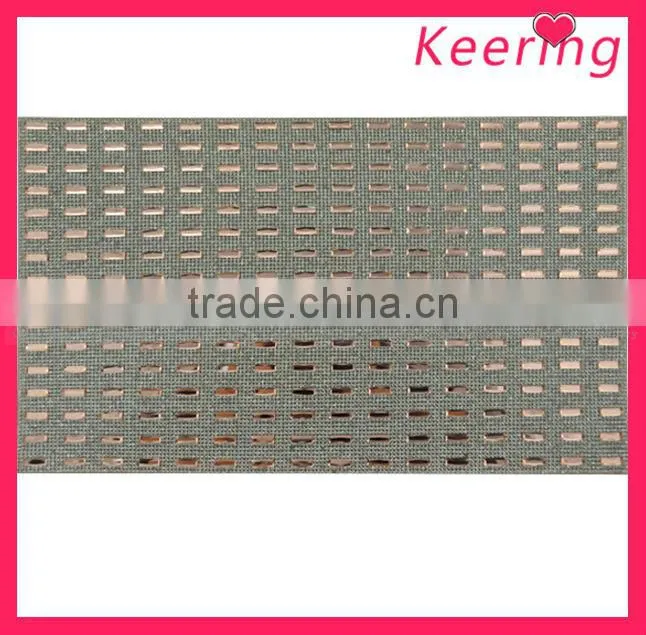 wholesale black crystal hot fix trimming mesh for purse WRT-002