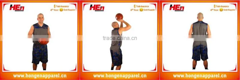 Hongen apparel training Sublimated best custom basketball jersey uniform design