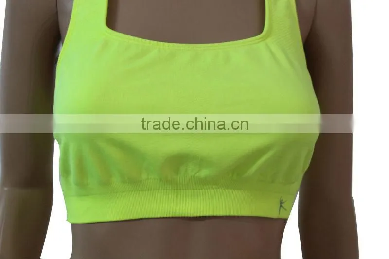 Yellow summer ahh bra for yoga and sports