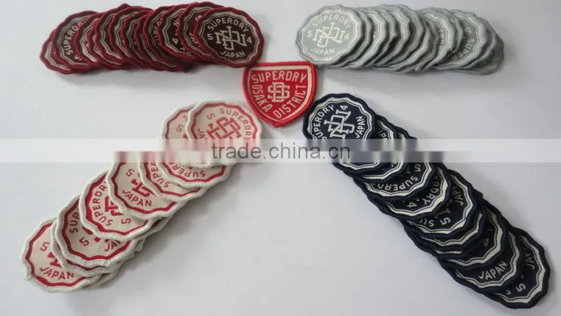 2016 Factory direct wholesale custom high quality embroidery patch