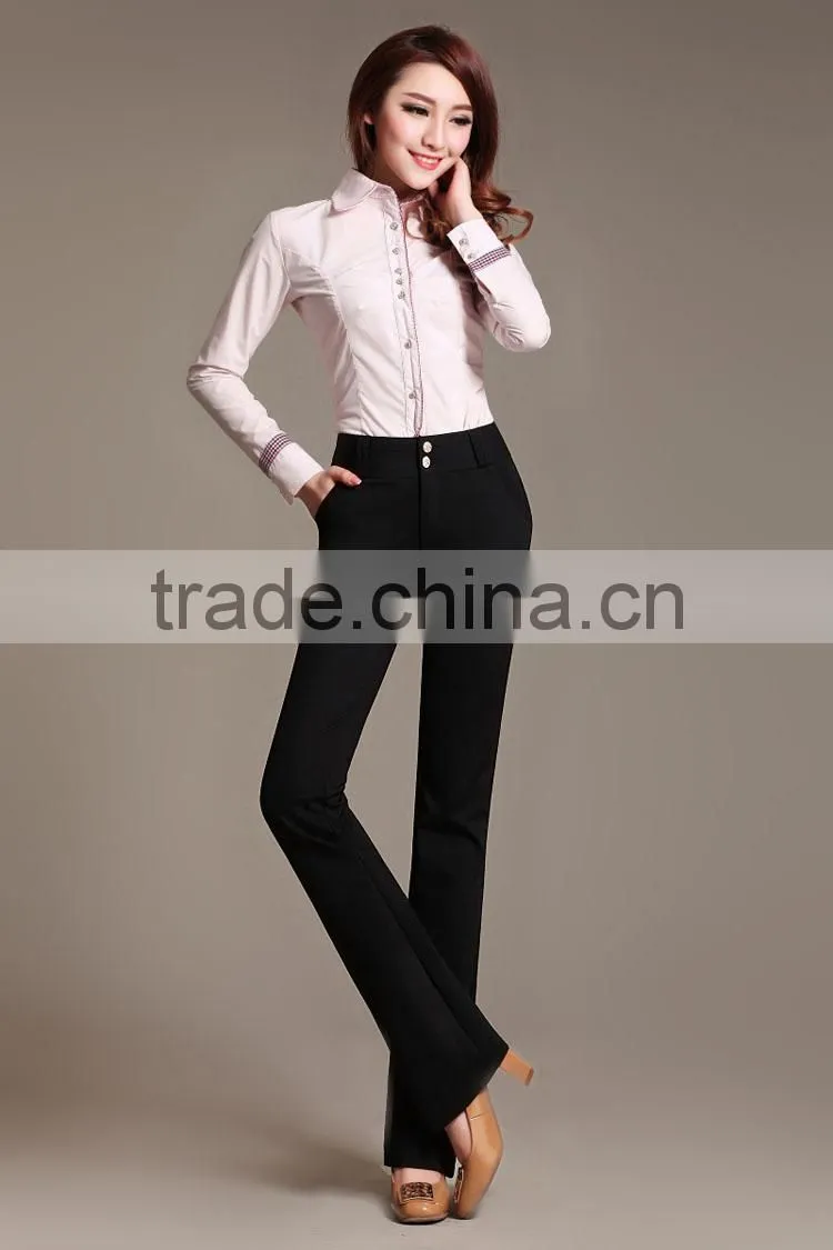 Ladies office pants trousers wholesale slim fit formal pants