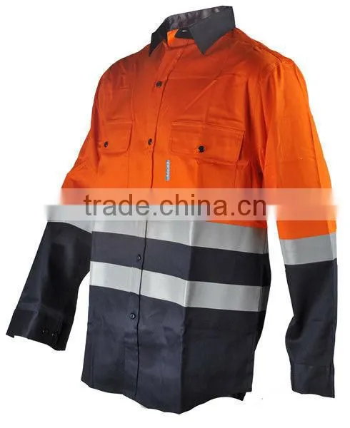 100% cotton mosquito repellent mining shirt for safety