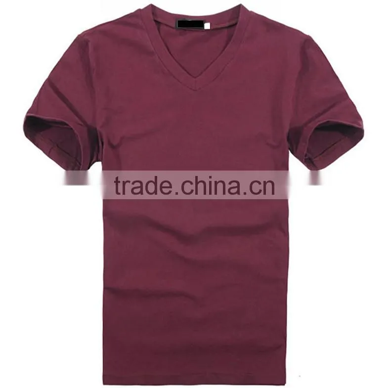 fashion china 2016 wholesale men t shirt v neck