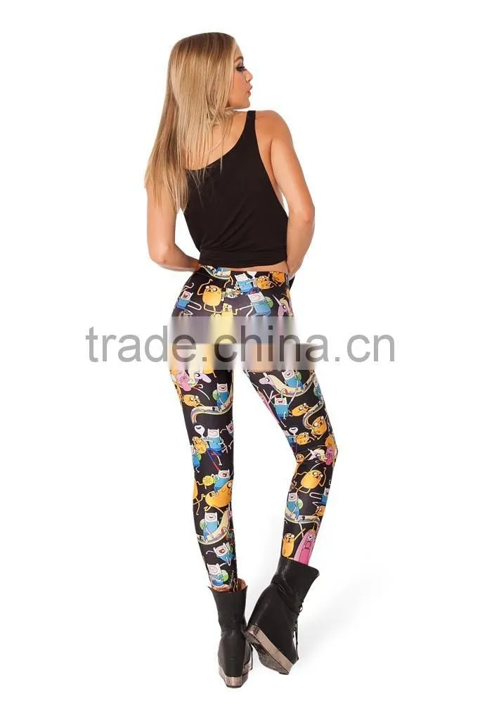 girls in sexy leggings photo wholesale custom printed cartoon leggings for women