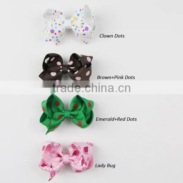 2.5inch ribbon bows/hair bows/grosgrain ribbon bow/chunky bows