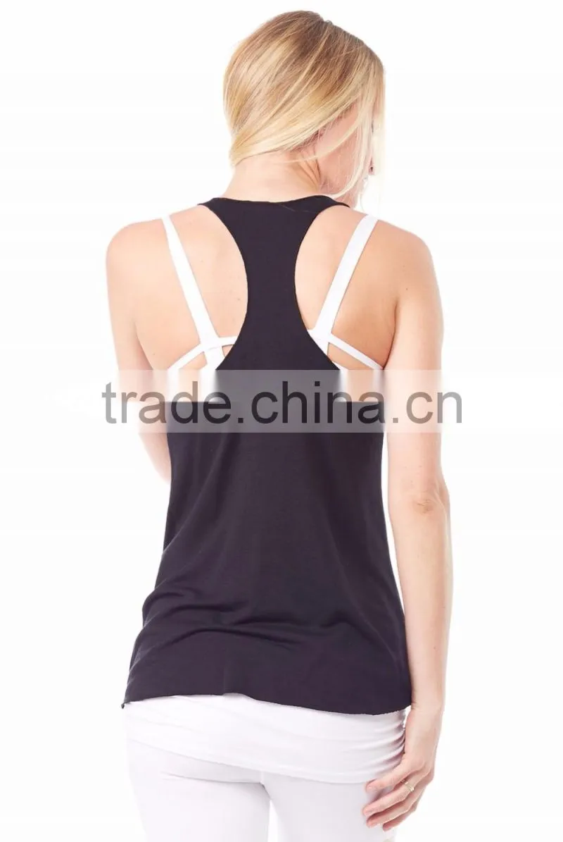Fitness Clothing Blank Bodybuilding Vest Gym Women's Stringer Singlet