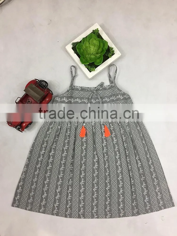 Baby girl summer ethnic dress children wholesale clothing 2-8year