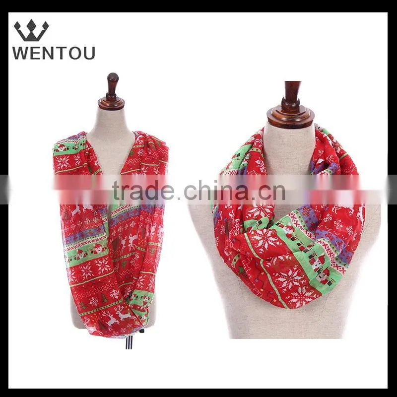 New design winter Red Christmas scarf