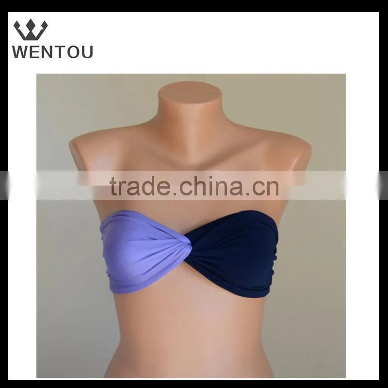 Wholesale double color bikini Top