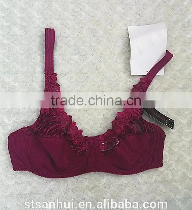 OEM service women white sexy transparent bra