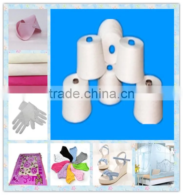 100% Virgin material raw polyester yarn for dyeing semi-finished goods