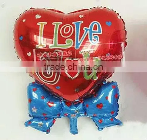 Wholesale l love you heart shaped foil balloon