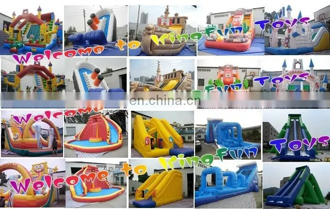 16L giant inflatable wet slide with water pool