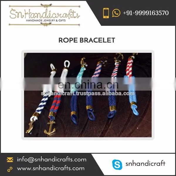 HANDMADE COTTON ROPE BRACELET ANCHOR ROPE BRACELET