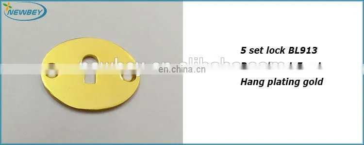 Gold Color Wooden Jewerlry Box Lock Wooden Case Lock In Five Set