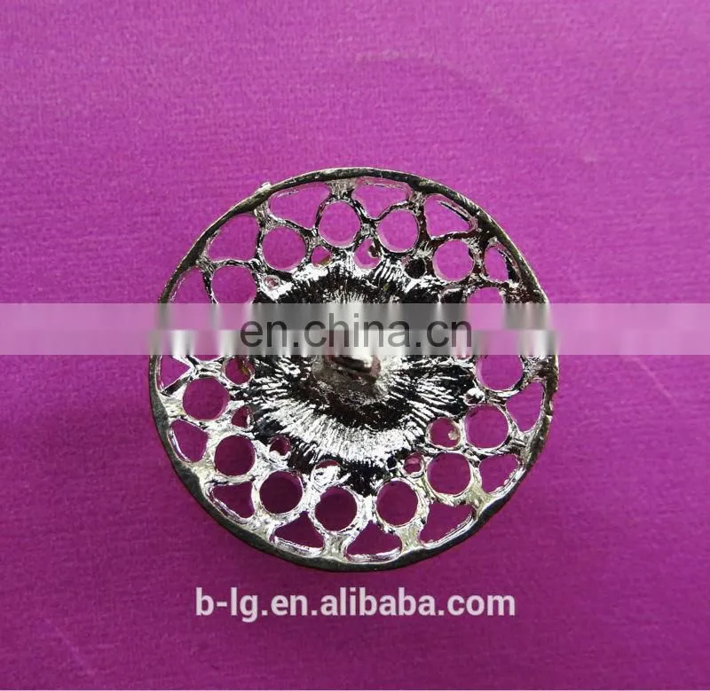 Bailange fashion rhinestone clothing accessories welding on coat button