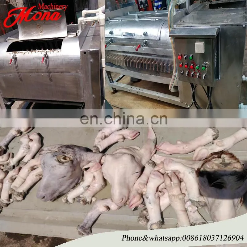 goat trotters hair removing machine with high quality and speed