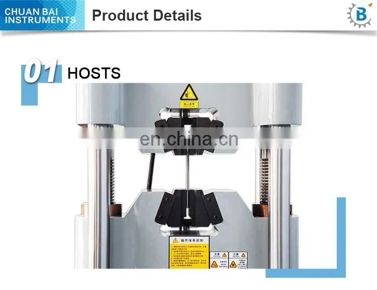 Hydraulic universal testing machine 500 kn Microcomputerized servo motor