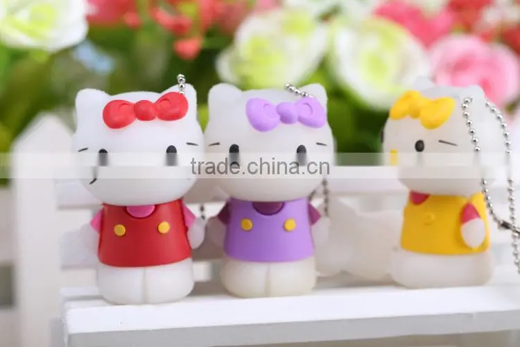Promotional gift hello kitty shape usb flash drive,cartoon usb stick