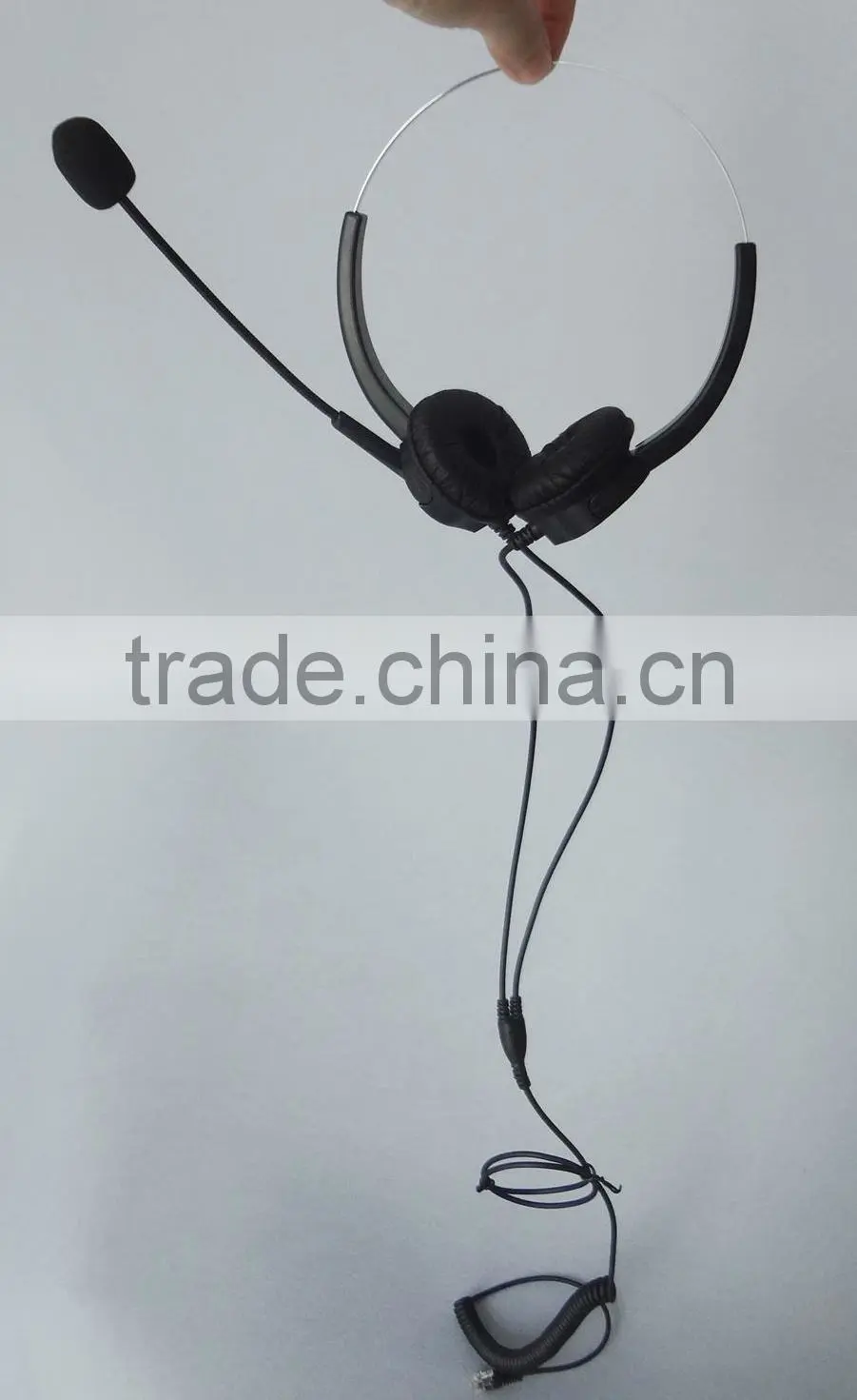 Landline telephone headset for call center headset