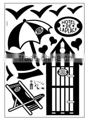 New Special Mural House Sunny Beach Leisure Style Removable Decoration Wall Stickers