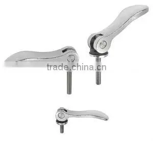 Clamp handle with thread clamp handle lever