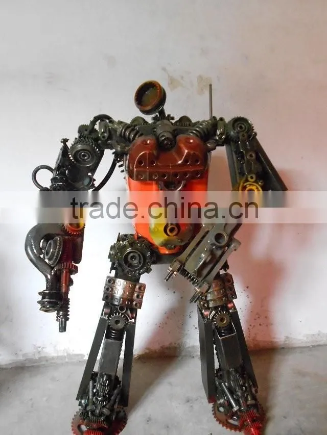 Ironhide large outdoor sculpture cartoon figure iron man sculpture for public plaza exhibition celebration