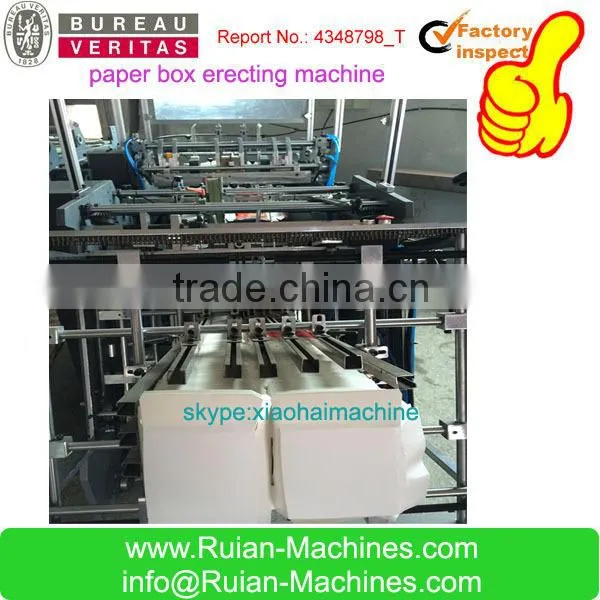 HAS VIDEO Double Heads Disposable Paper Food Container FormingMachine/Burger Boxes Making Machine/Food Tray making machine