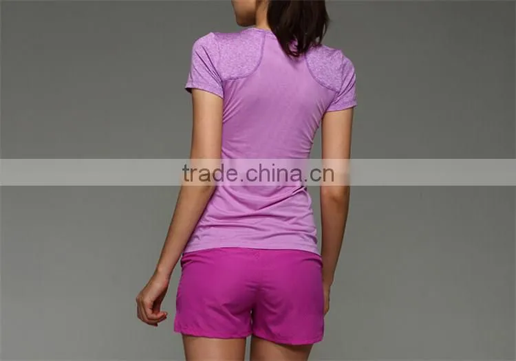 88% Polyester 12% Spandex Running Wear Tops