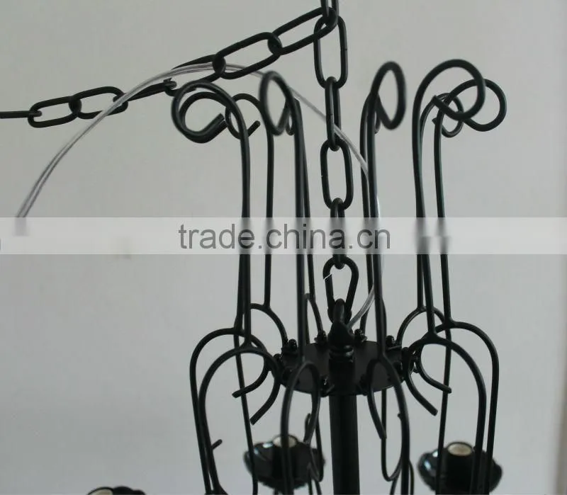 black high quanlity crystal livingroom chandelier