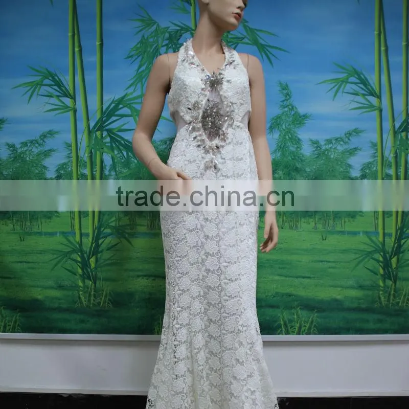 luxury lace bridal dress/wedding dress made in China