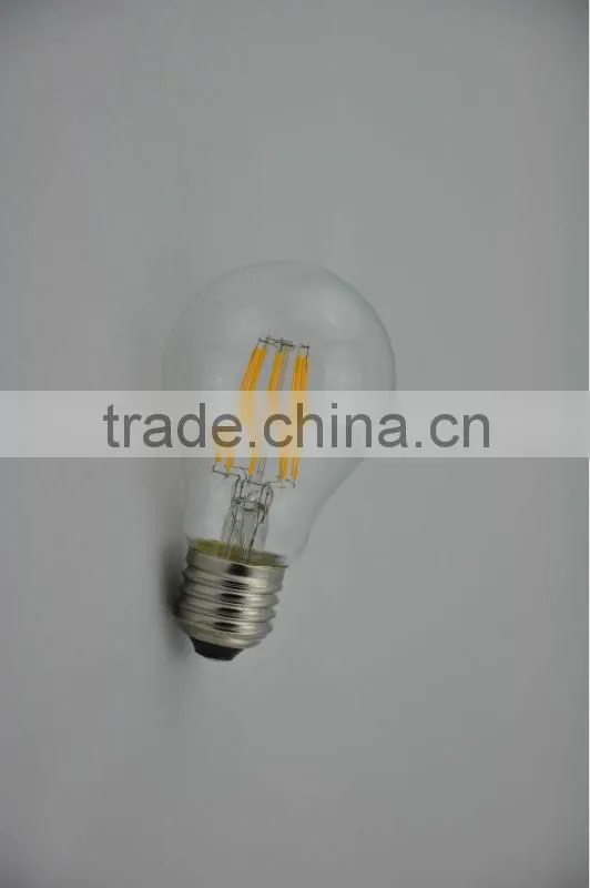 e27 3.5W energy saving clear glass led bulb light/led filament lamp