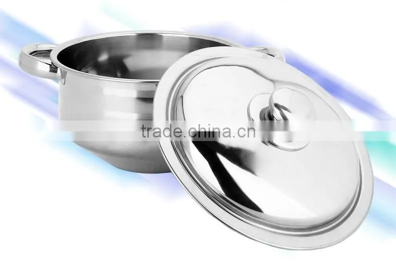 2016 new design stainless steel soup pot/ kitchen utensils/ cookware set