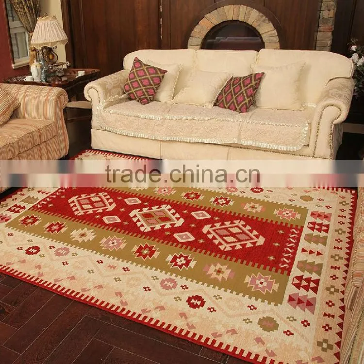 Fashion good modern new design high quality oem flower tufted patchwork kilims