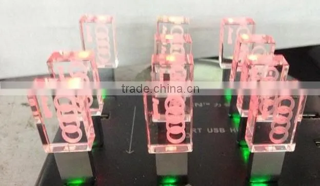 hot selling 8 gb crystal usb flash drive