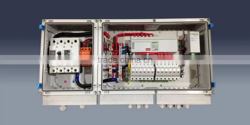 6 ways string junction box, DC combiner box for PV system TUV CE certified